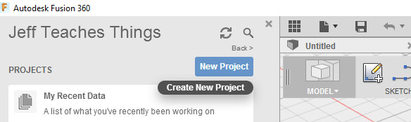 Create New Project