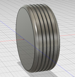 Tire with grooves only